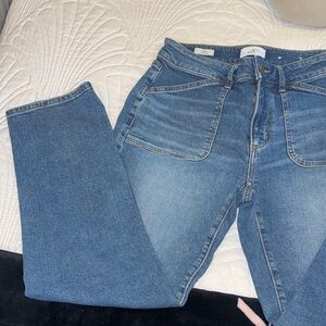 LOFT High Rise Blue Denim Jeans